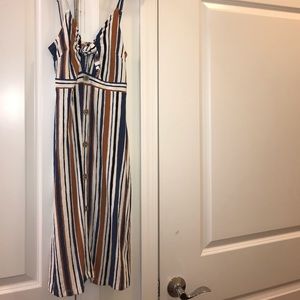 Multi-color Striped Sun Dress